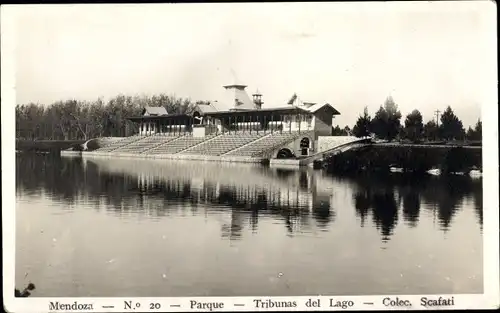 Ak Mendoza Argentinien, Parque, Tribunas de Lago