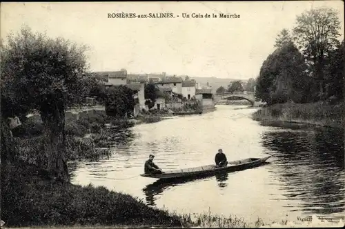 Ak Rosières aux Salines Meurthe et Moselle, Un Coin de la Meurthe