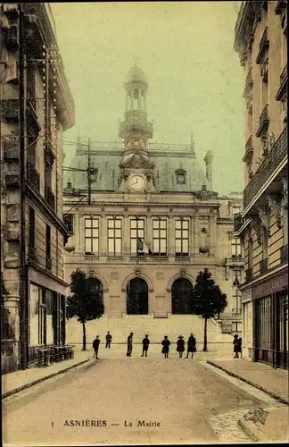 Ak Asnières Hauts-de-Seine, La Mairie