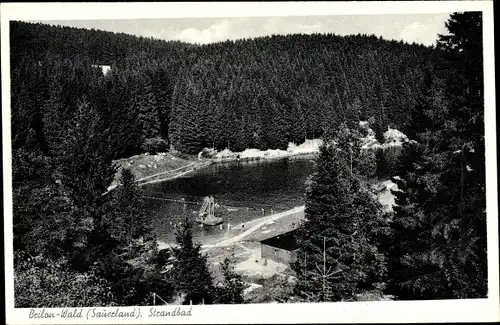 Ak Brilon im Sauerland, Strandbad