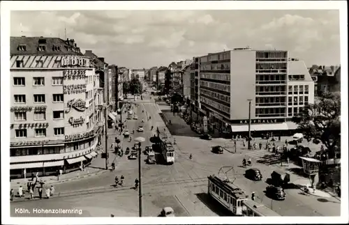 Ak Köln am Rhein, Hohenzollernring, Verkehr