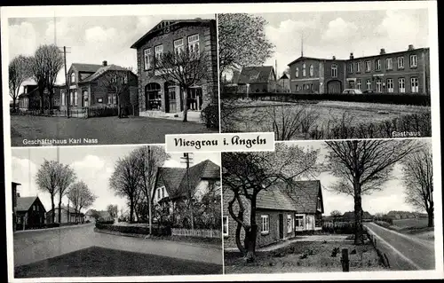 Ak Niesgrau in Schleswig Holstein, Gasthaus, Geschäftshaus