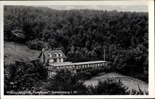 Ak Gevelsberg im Ruhrgebiet, Waldgaststätte Forsthaus