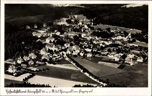 Ak Königsfeld im Schwarzwald, Totalansicht vom Ort, Fliegeraufnahme