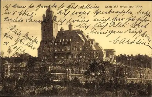 Ak Budenheim in Rheinland Pfalz, Schloss Waldthausen