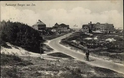 Ak Bergen aan Zee Nordholland Niederlande, Straßenpartie