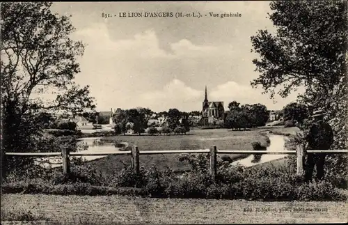 Ak Le Lion d'Angers Maine et Loire, Vue Générale