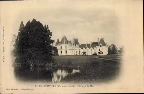 Ak Le Lion d'Angers Maine et Loire, Château du Mas