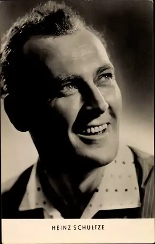 Ak Schauspieler Heinz Schultze, Portrait,