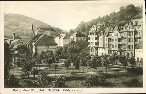 Ak Jáchymov Sankt Joachimstal Region Karlsbad, Bäder-Viertel