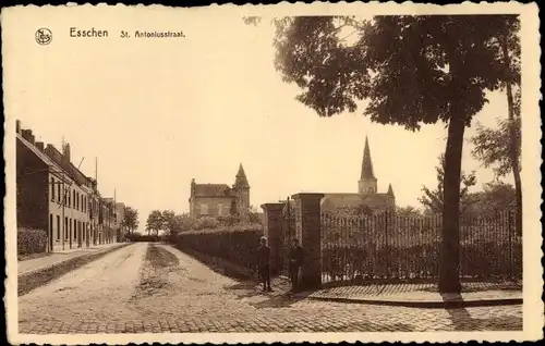 Ak Esschen Essen Antwerpen Belgien, St. Antoniusstraat