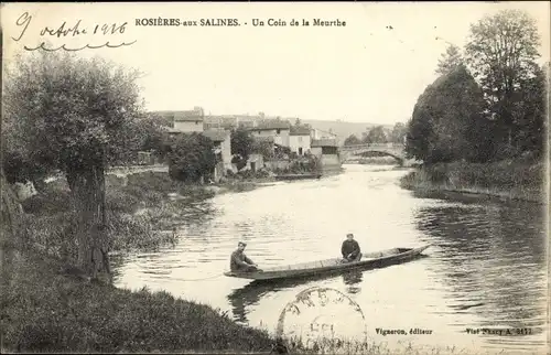 Ak Rosières aux Salines Meurthe et Moselle, Un Coin de la Meurthe