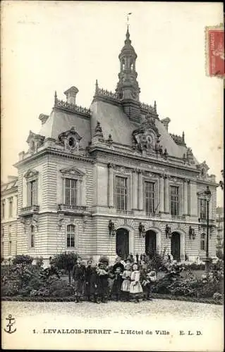 Ak Levallois Perret Hauts de Seine, L'Hotel de Ville