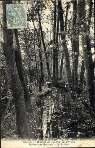 Ak Chaville Hauts de Seine, Bosquet du Pavillon de l'Usine, Restaurant Barraud, La Riviere