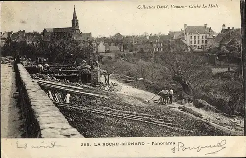 Ak La Roche Bernard Morbihan, Panorama