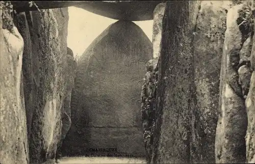 Ak Locmariaquer Morbihan, Interieur du Dolmen des Marchands