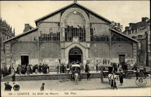 Ak Lisieux Calvados, La Halle au Beurre