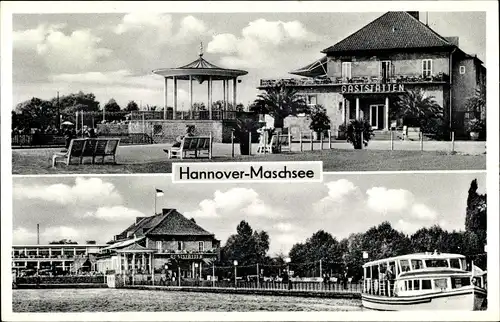 Ak Hannover in Niedersachsen, Maschsee, Gaststätte, Fähre
