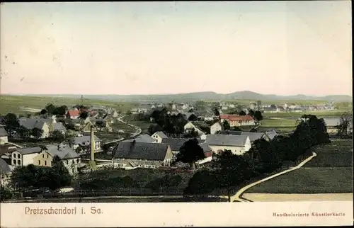 Ak Pretzschendorf Klingenberg im Erzgebirge, Blick auf den Ort