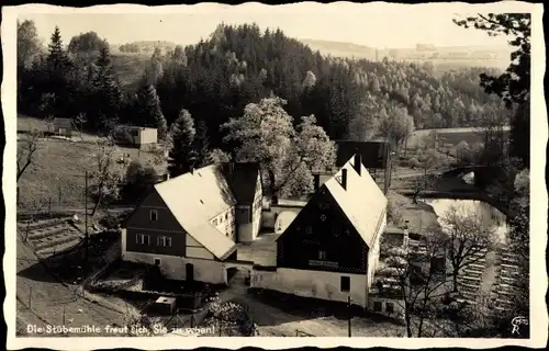 Ak Dorfhain in Sachsen, Waldgasthaus Stübemühle