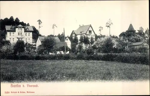 Ak Hartha Hintergersdorf Tharandt im Erzgebirge, Teilansicht des Ortes, Gebäude