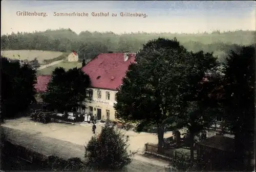 Ak Grillenburg Tharandt Sachsen, Gasthof zu Grillenburg