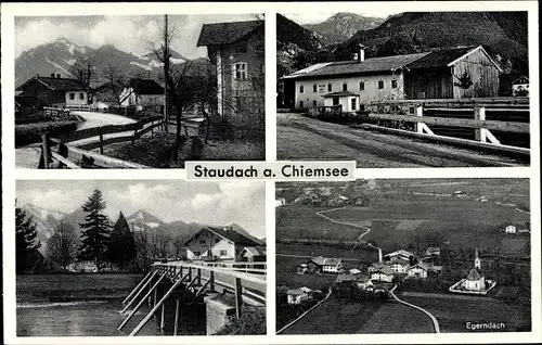 Ak Staudach Egerndach in Oberbayern, Ortsansichten