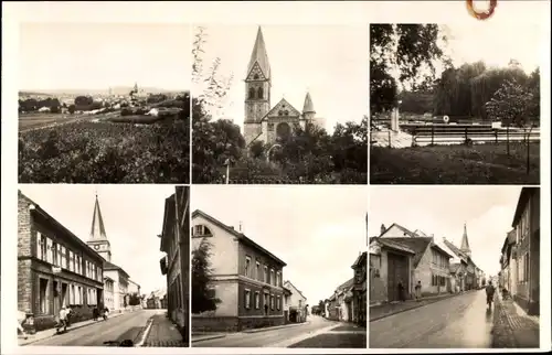 Ak Wöllstein in Rheinhessen, Ortsansichten