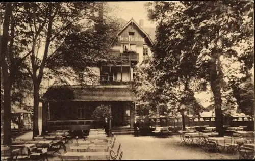 Ak Braunsdorf an der Zschopau Niederwiesa Sachsen, Hotel und Sommerfrische "Haus Flechsig"