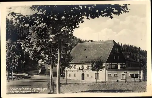 Ak Dittersbach Neuhausen im Erzgebirge, Gasthof Dittersbach