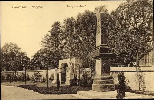Ak Olbernhau im Erzgebirge, Kriegerdenkmal