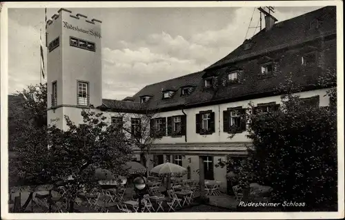 Ak Rüdesheim am Rhein, Rüdesheimer Schloss