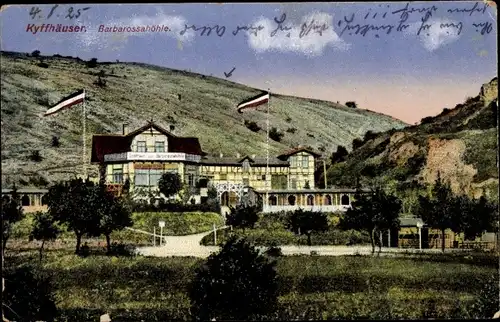 Ak Rottleben Kyffhäuserland in Thüringen, Barbarossahöhle