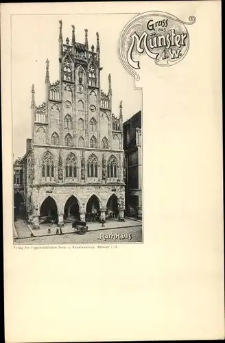 Ak Münster in Westfalen, Rathaus