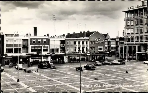 Ak Hengelo Overijssel, Markt, Molenstraat