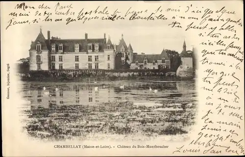 Ak Chambellay Maine-et-Loire, Château du Bois Montboucher