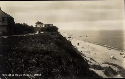 Ak Ustronie Morskie Henkenhagen Pommern, Strand