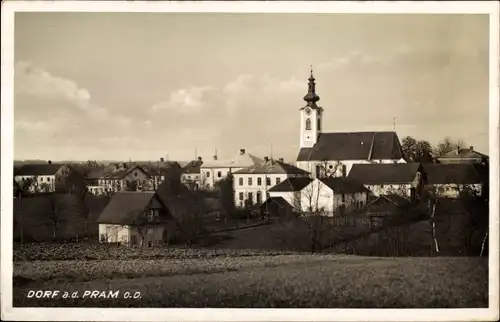 Ak Dorf an der Pram Oberösterreich, Blick auf den Ort