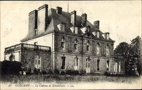 Ak Guiscriff Morbihan, Le Chateau de Kerandraon