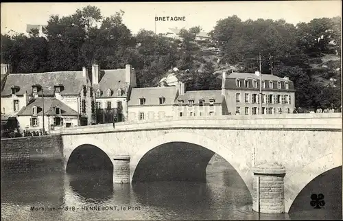 Ak Hennebont Morbihan, Le Pont