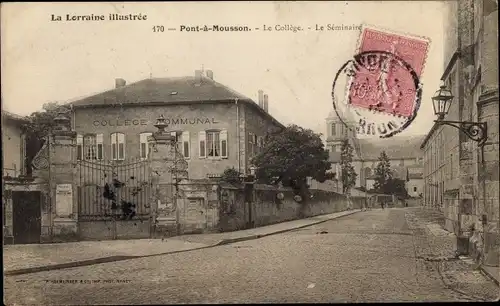 Ak Pont à Mousson Meurthe et Moselle, Le College, Le Seminaire