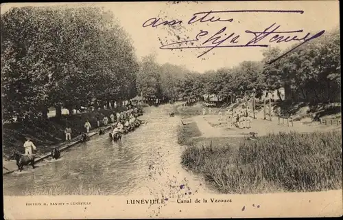 Ak Luneville Meurthe et Moselle, Canal de la Vezouze