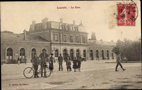 Ak Luneville Meurthe et Moselle, La Gare