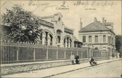 Ak Colombes Hauts de Seine, Les Ecoles