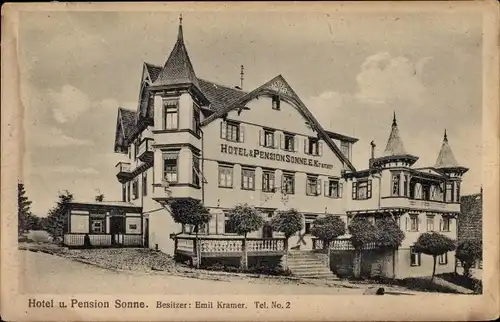 Ak Dobel in Baden Württemberg, Hotel Sonne