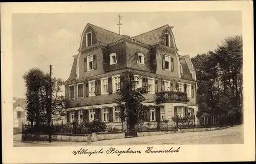 Ak Gummersbach im Oberbergischen Kreis, Altbergische Bürgerhäuser