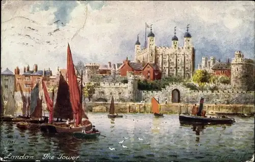 Künstler Ak Wimbush, London, The Tower, Tucks, Nr. 7968