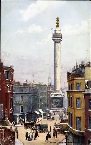 Künstler Ak London, The Monument Tuck Nr. 7227