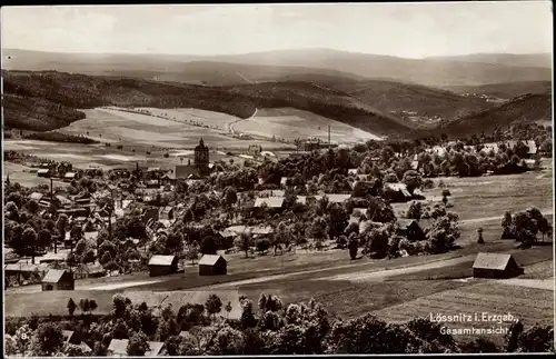 Ak Lössnitz Erzgebirge, Gesamtansicht
