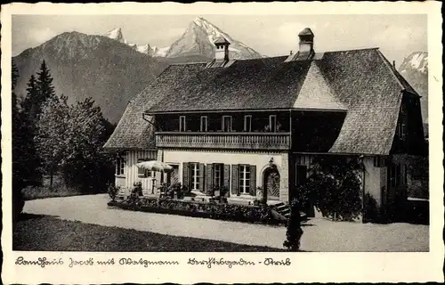 Ak Berchtesgaden in Oberbayern, Watzmann, Landhaus Jacob